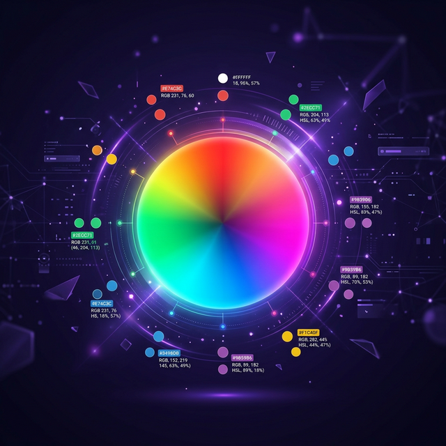 HEX RGB HSL color format guide