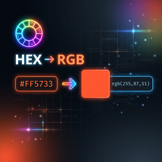 HEX to RGB color conversion
