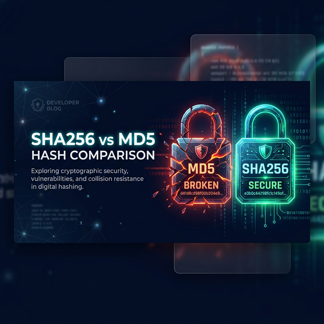 SHA256 vs MD5