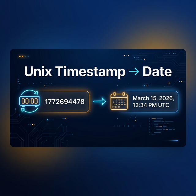 Unix timestamp to date conversion